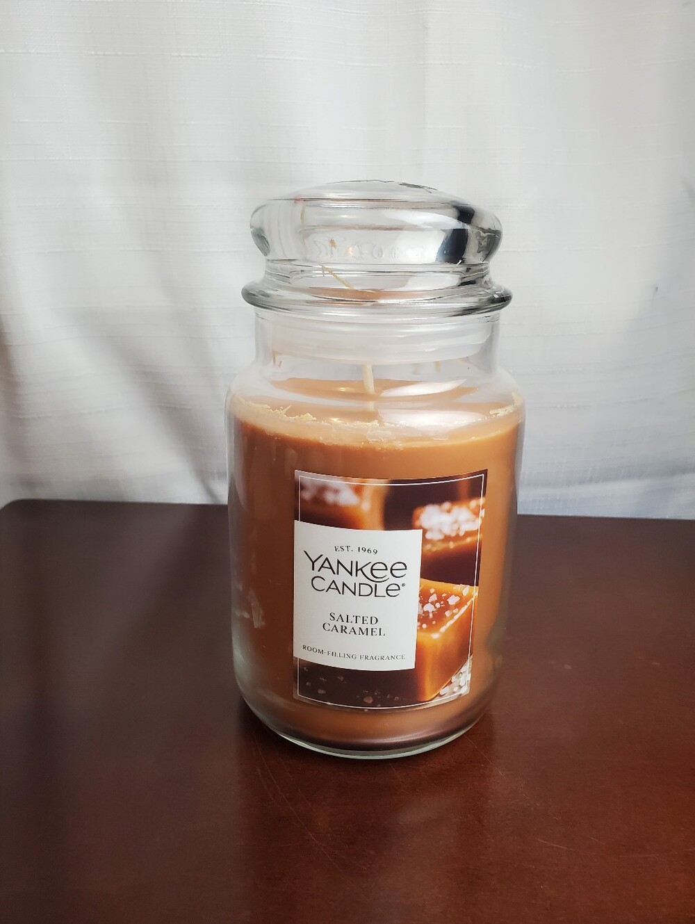 Yankee Candle Salted Caramel Jar Candle 22oz Brand New